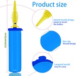 Topika - 2 x Dual Action Hand-Held Balloon Pump Inflator, 2 x Tying Tools