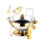 TopikaHome - Food Warmer Buffet Server Set, Chafing Dish with Lid & Spoon