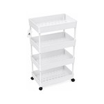 Topika - Movable Multipurpose Storage Trolley, 4-Tier Kitchen Storage Rack