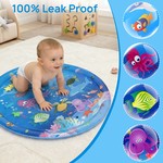 Topika Inflatable Tummy Time Water Mat Baby & Ocean Pattern, 100cm
