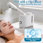 Topika Nano Facial Steamer with 360 Rotating Nozzle for Home Spa Skincare