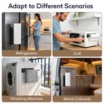 Topika - Magnetic Paper Towel Holder, No Drill Fridge Kitchen Roll Holder