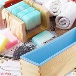 Topika - 7 In 1 Soap Box Kit, Silicone Wooden Soap Molds, Soap Loaf Mould