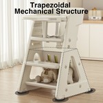 Topika Adjustable High Chair Baby Feeding Chair / Study Chair with Wheels