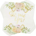 Topika-146 Piece Bridal Wedding Tableware with Paper Plates Cup Napkins Banner