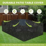 Topika Patio Furniture Cover Outdoor Rain Proof Heavy-Duty Waterproof Cover
