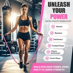 Topika - Weighted Jump Ropes,1pc with Pink or Black Color Options