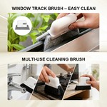 Topika Crevice Cleaning Brush Set For window, stove, Grout & Gaps, 17Pcs