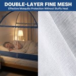 Topika Folding Fiberglass Mosquito Net Tent Three-way zipper for Baby Adult