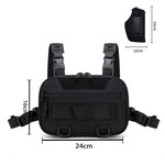 Topika - Tactical Chest Bag Crossbody Backpack with Gun Holster for Men