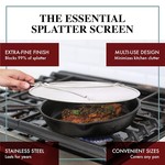 TopikaHome-33cm 3-in-1 Splatter Screen, Stainless Steel Fine Mesh Guard