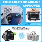 Topika Airline Approved Pet Carrier, Soft-Sided Expandable Travel Bag