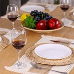 Topika Heat-Resistant Handmade Pure natural materials Placemats Set of 12