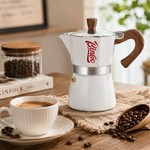 Bincoo - Moka Pot 6 Cup Stovetop Espresso Maker, 300ML Moca Coffee Pot