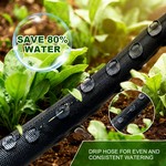 Topika - 15M Soaker Hose Garden Hose Water Hose Soft Drip Irrigation Hose