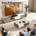 Topika Universal TV Mount Stand With Tempered Glass Base For 32-70" TVs