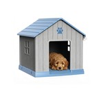 Topika Dog House Outdoor Waterproof Large Kennel with Raised Floor