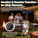 Topika Heavy-Duty BBQ Grill Perfect for Braais, Smoking and Outdoor Cooking