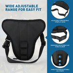 Topika Motorcycle Thigh Bag Water-Resistant Leg Pouch with Reflective Strap