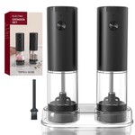 Topika-Salt and Pepper Shakers Set, Electric Pepper Grinder with Light
