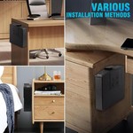 Topika Handgun Gun Safe for Home Auto Slide, Fingerprint & PIN& Key Access