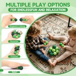 Topika 8 Silicone Magnetic Fidget Balls, Sensory Stress Relief Stim Toys