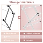 Topika 3-Tier Compact Steel Clothes Drying Rack, Expandable & Collapsible