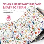 Topika Mousepad, Mouse Pads And Mouse Mats For Laptops Pink Floral Desk Pad