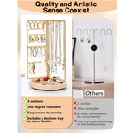 Topika - Rotating Jewellery Organiser Display Stand & Earring Holder