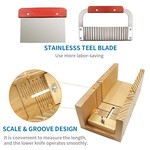 Topika - 7 In 1 Soap Box Kit, Silicone Wooden Soap Molds, Soap Loaf Mould