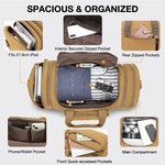 Topika Canvas Duffle Bag for Travel, 50L Expandable Weekend Duffels