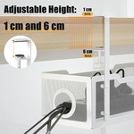 Topika - Cable Management Box,Under Desk Cable Tray Cord Organizer Storage