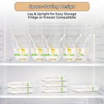 50 Pcs Breastmilk Storage Bags and 150ml w/Marker