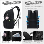 Topika Girls School Backpack Set, School Bag for Girls Bookbag 3pcs