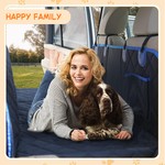 Topika - Dog Car Seat Cover for Back Seat,Hard Bottom Dog Back Seat Hammock