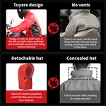 Motocentric Rain Suits for Men Waterproof Motorcycle Rain Coat 2pcs
