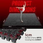 Topika - EVA Rubber, Mat Interlocking Foam Floor Mats Weight Mats, 6/12 Pcs