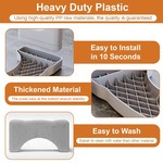 Topika 2PC Ergonomic Toilet Stool for Adults & Kids, Non-Slip Bathroom Step