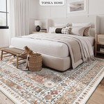 Topika - Floor Rug for Living Room 160 x 230cm, Washable, Non-Slip, Soft