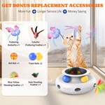 Topika Interactive Cat Toy, 3 in 1 Automatic Kitten Toy