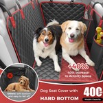 Topika Dog Car Seat Cover Hammock Waterproof Hard Bottom Extra Space