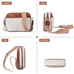 Topika - Small Crossbody Bag for Women with Wide Strap & Multi Pockets