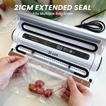 Topika Vacuum Sealer Machine With 60KPa Suction, for Dry & Wet Food Sealing