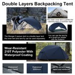 Naturehike Lightweight 2 Person Camping Tent - Blue