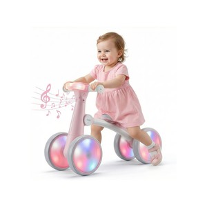 Topika Toddler Bike Balance Bike with Music & Light Up Wheels