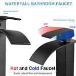 TopikaHome - Black Bathroom Faucets, Modern Sink Faucet & Basin Mixer Tap