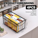 Topika - Chest Freezer Baskets, Foldable Organiser Bins with Handles