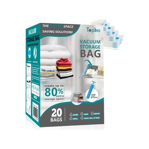 Topika Vacuum Storage Bags, Sealer Clothes Storage for Home & Travel
