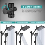 Topika Rain Shower Head with Handheld Spray, Shower Heads Combo