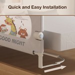 Topika Foldable Bed Rail for Toddlers & Baby, Bed Safety Rail Children